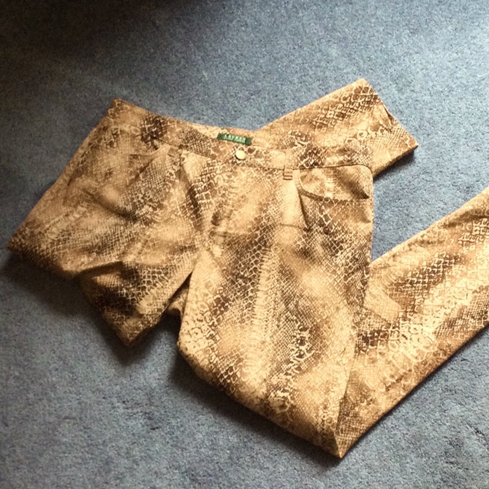 Ralph Lauren sz 12 snake print pants